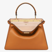 Boutique Quality || Fendi Peekaboo ISeeU Medium Bag In Brown Calfskin