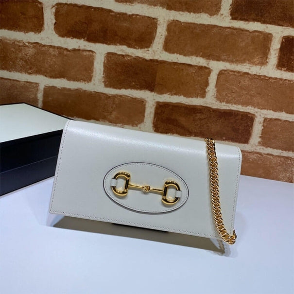 Boutique Quality || 621892 || Gucci Horsebit 1955 Wallet With Chain
