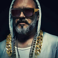 Thumbnail for Hip Hop Punk Gold Necklace Sunglass