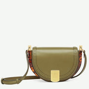 Boutique Quality || Fendi Moonlight Saddle Bag In Green Calfskin