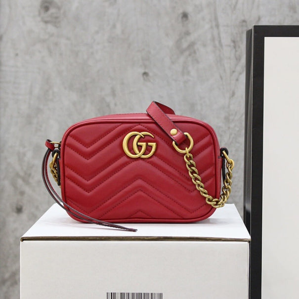 Boutique Quality || 448065 || GG Marmont Matelasse Mini Bag