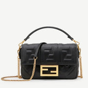 Boutique Quality || Fendi Small Baguette Bag In Black FF