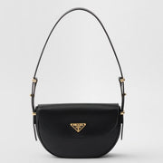 Boutique Quality || Prada Arque Shoulder Bag with Flap in Black
