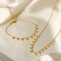 Thumbnail for 18K Gold Plated Zircon Stainless Steel Necklace