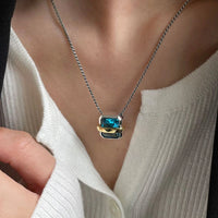 Thumbnail for Necklace Crystal Punk Clavicle Chain