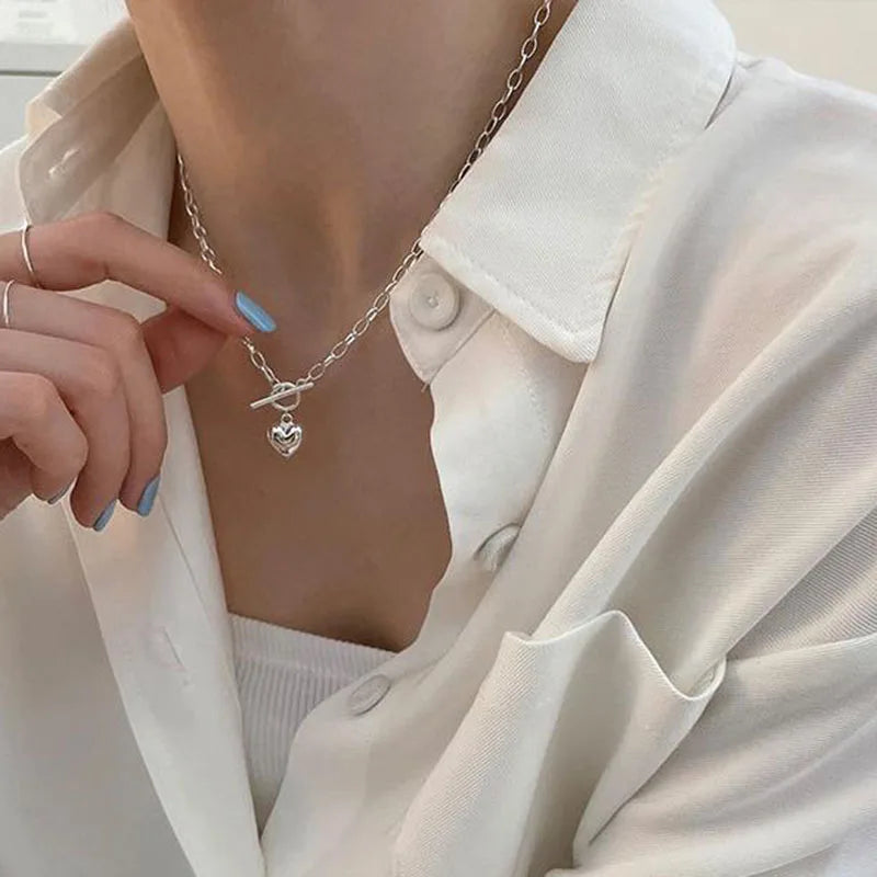 Trendy Elegant Vintage OT Buckle Design Necklace