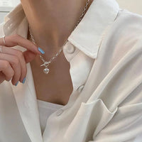 Thumbnail for Trendy Elegant Vintage OT Buckle Design Necklace
