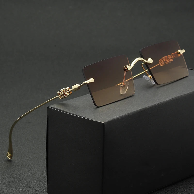 Square Rimless Sunglass