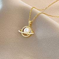 Thumbnail for Stainless Steel Pearl Ring Surround Pendant