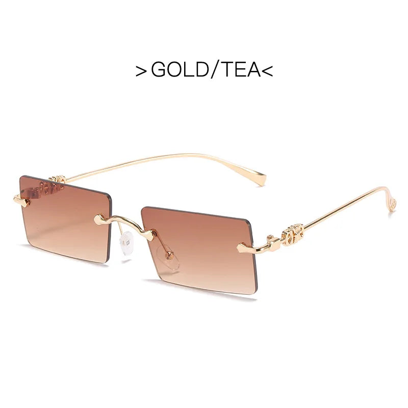 Square Rimless Sunglass