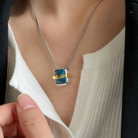 Thumbnail for Necklace Crystal Punk Clavicle Chain