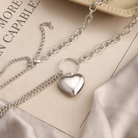 Thumbnail for Punk Big Love Heart Chain Pendant