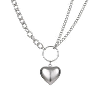 Thumbnail for Punk Big Love Heart Chain Pendant