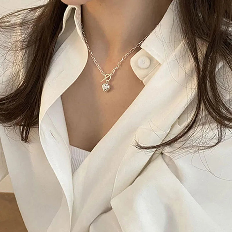 Trendy Elegant Vintage OT Buckle Design Necklace