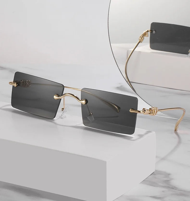 Square Rimless Sunglass