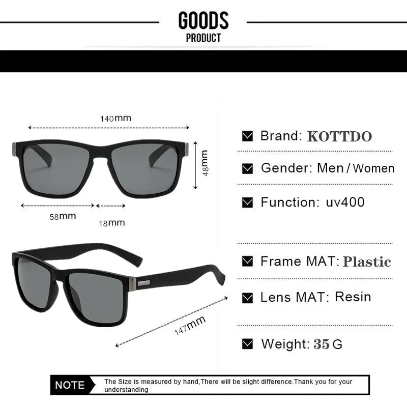 Square Polarized Sunglass