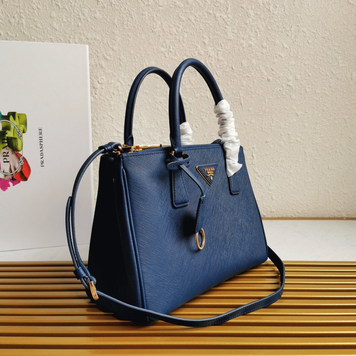 Boutique Quality || Prada Bluette Galleria Medium Bag Knockoff