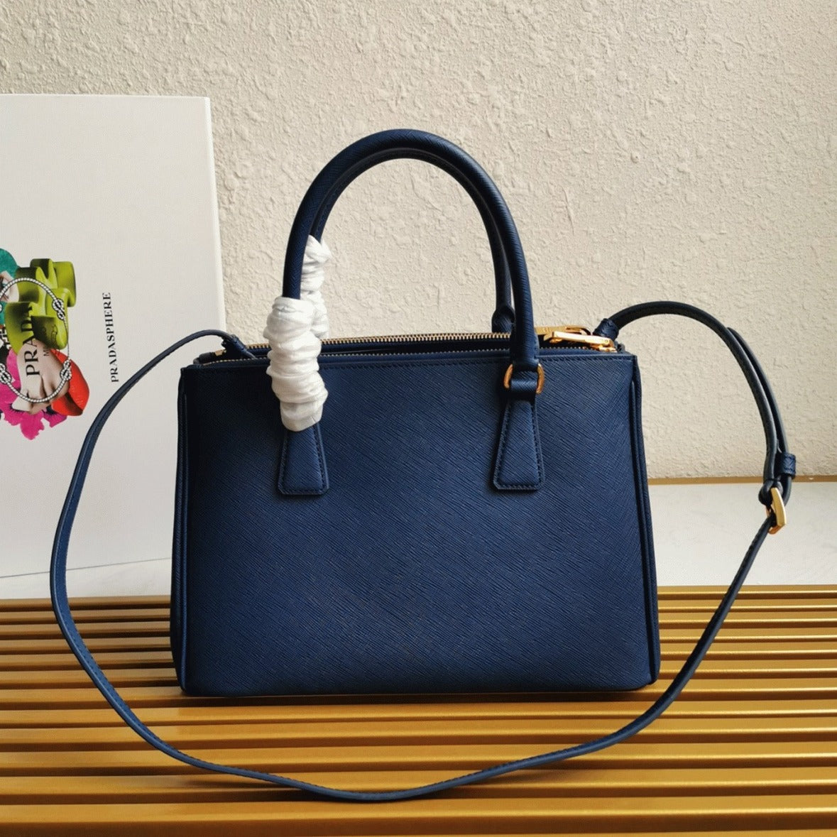 Boutique Quality || Prada Bluette Galleria Medium Bag Knockoff