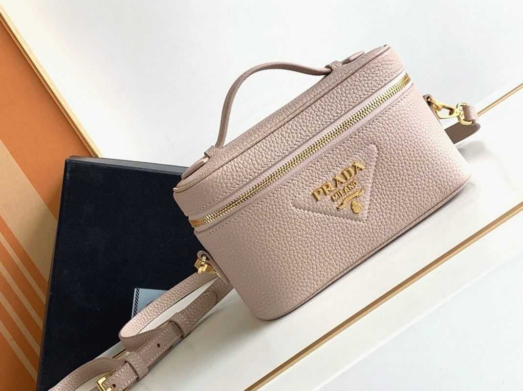 Boutique Quality || Prada Mini Vanity Bag in Light Pink