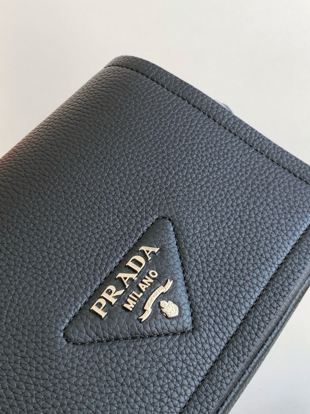 Boutique Quality || Prada Flap Shoulder Bag Knockoff in Black