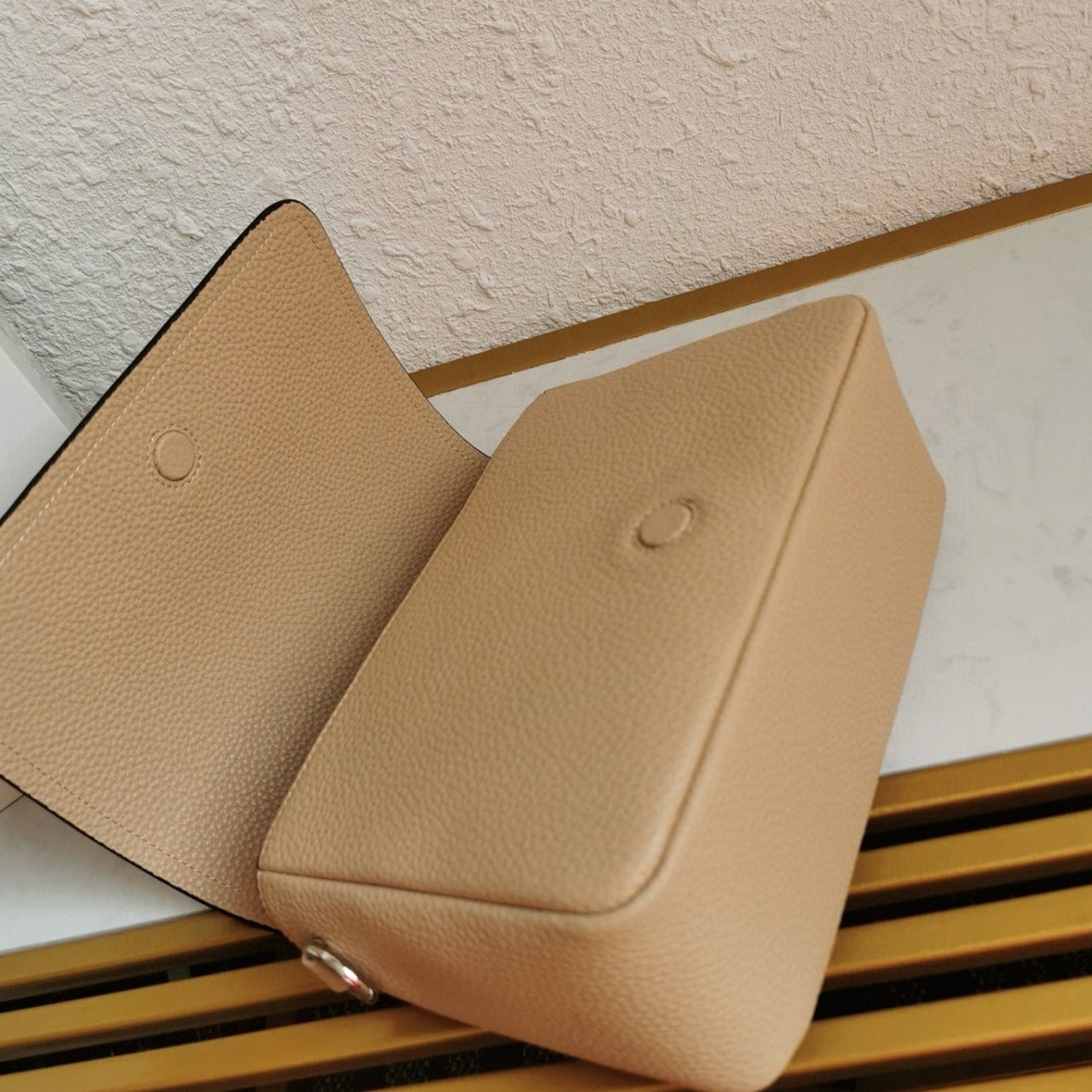 Boutique Quality || Prada Flap Shoulder Bag in Sand