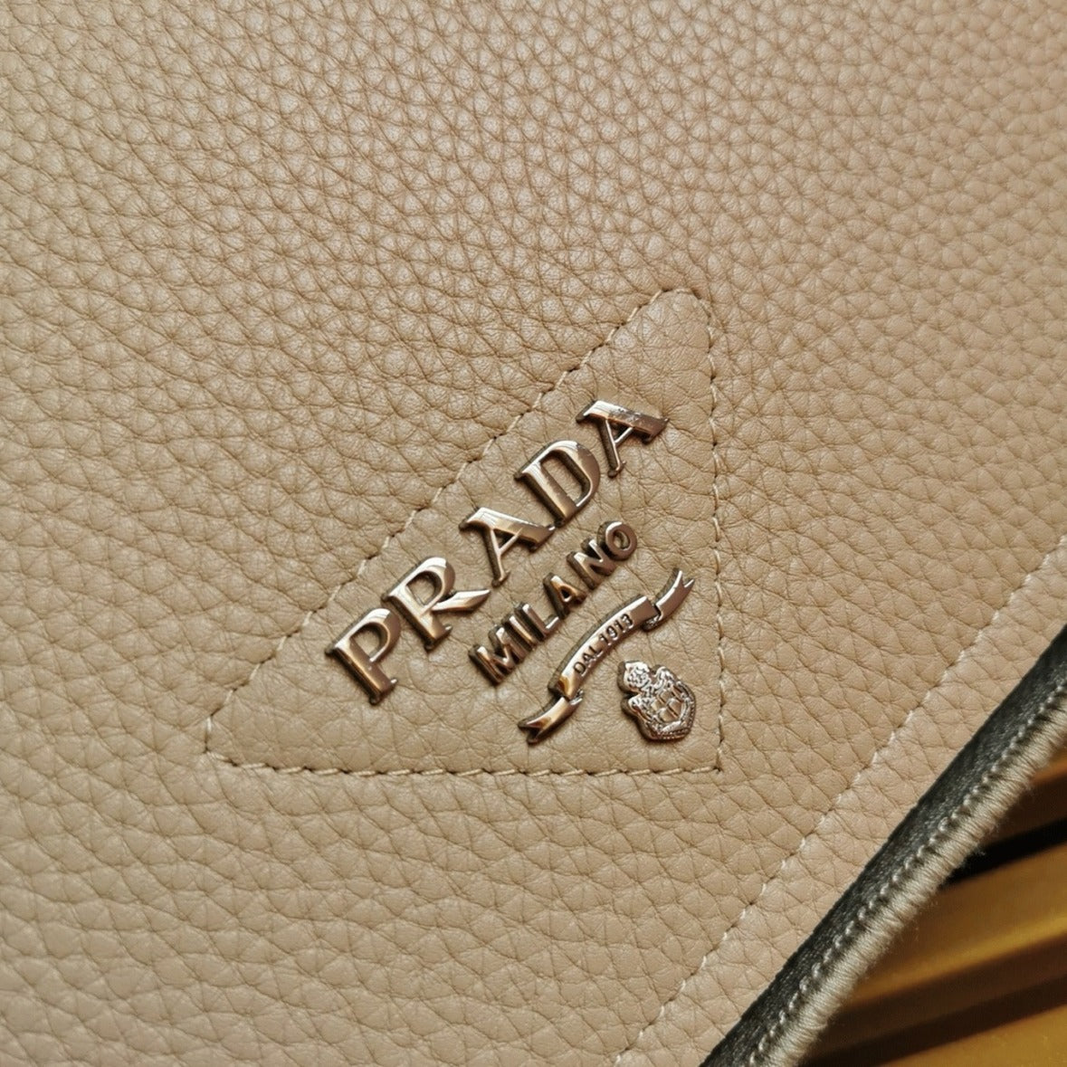 Boutique Quality || Prada Flap Shoulder Bag in Sand