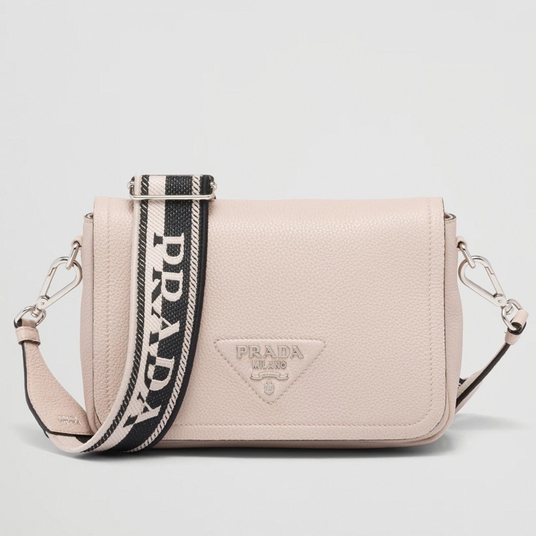 Boutique Quality || Prada Flap Shoulder Bag in Light Pink