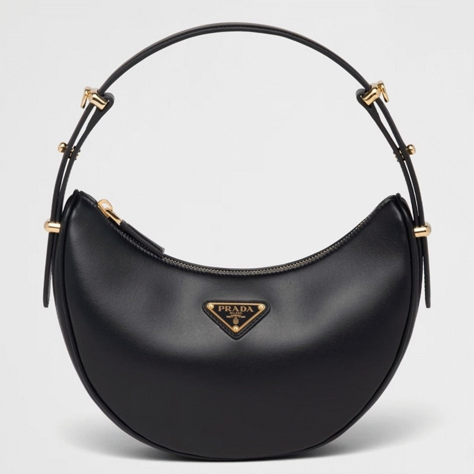 Boutique Quality || Prada Black Arque Shoulder Bag