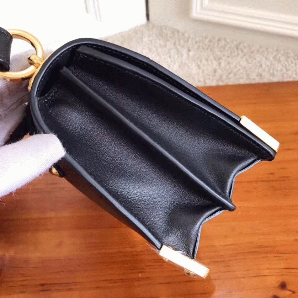 Boutique Quality || Prada Black Cahier Shoulder Bag