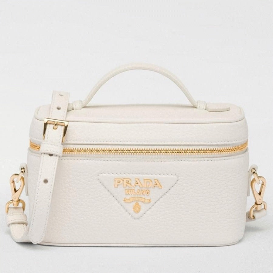 Boutique Quality || Prada Mini Vanity Bag Knockoff in White