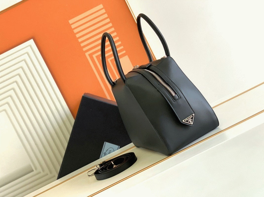 Boutique Quality || Prada Supernova Small Top Handle Bag in Black