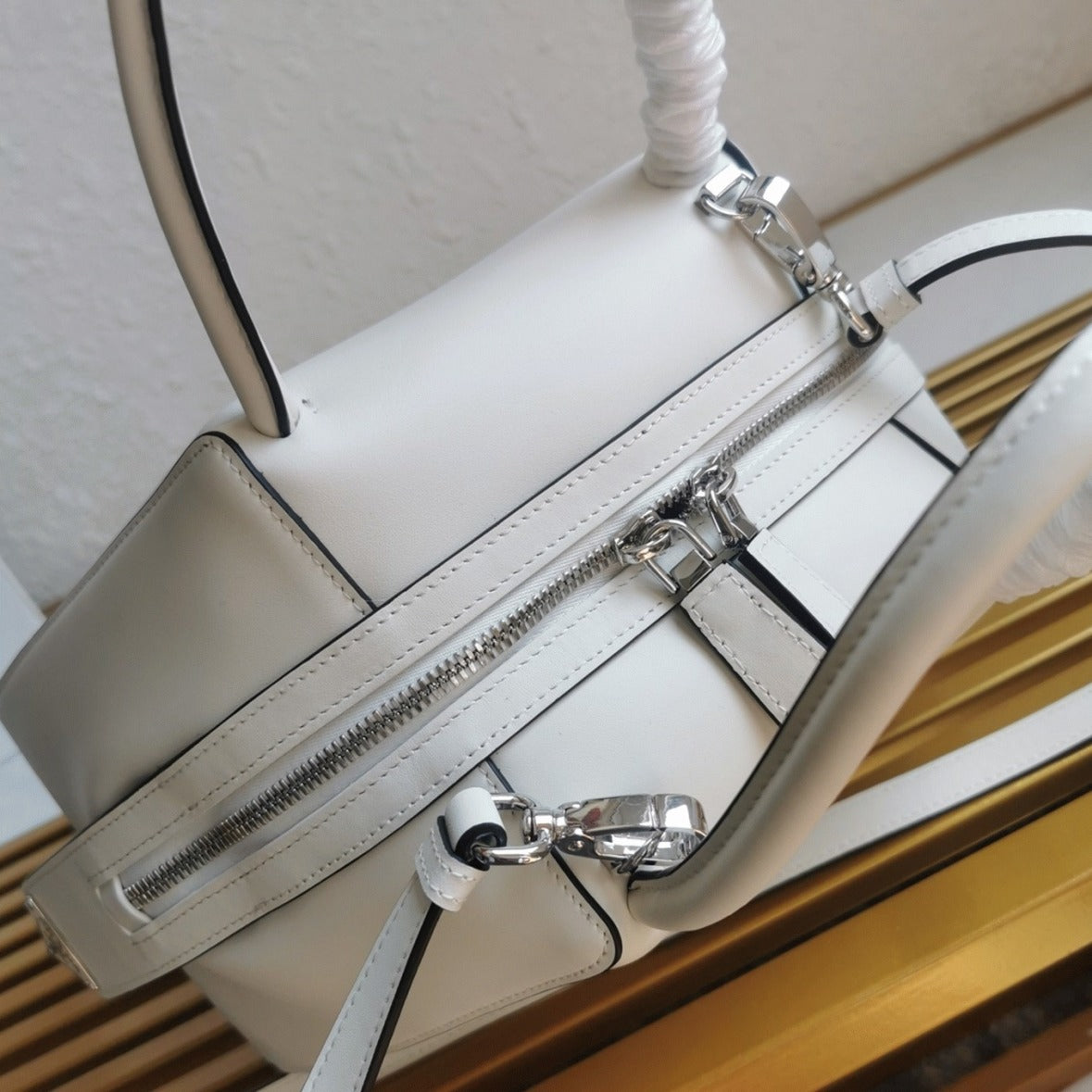Boutique Quality || Prada Supernova Small Top Handle Bag in White