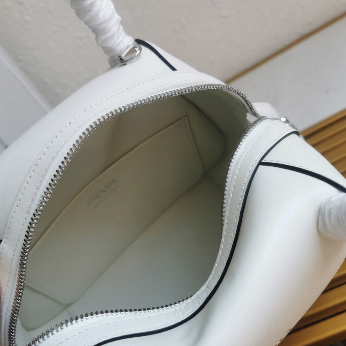 Boutique Quality || Prada Supernova Small Top Handle Bag in White