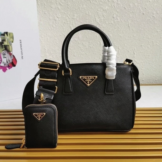 Boutique Quality || Prada Black Galleria Mini Bag
