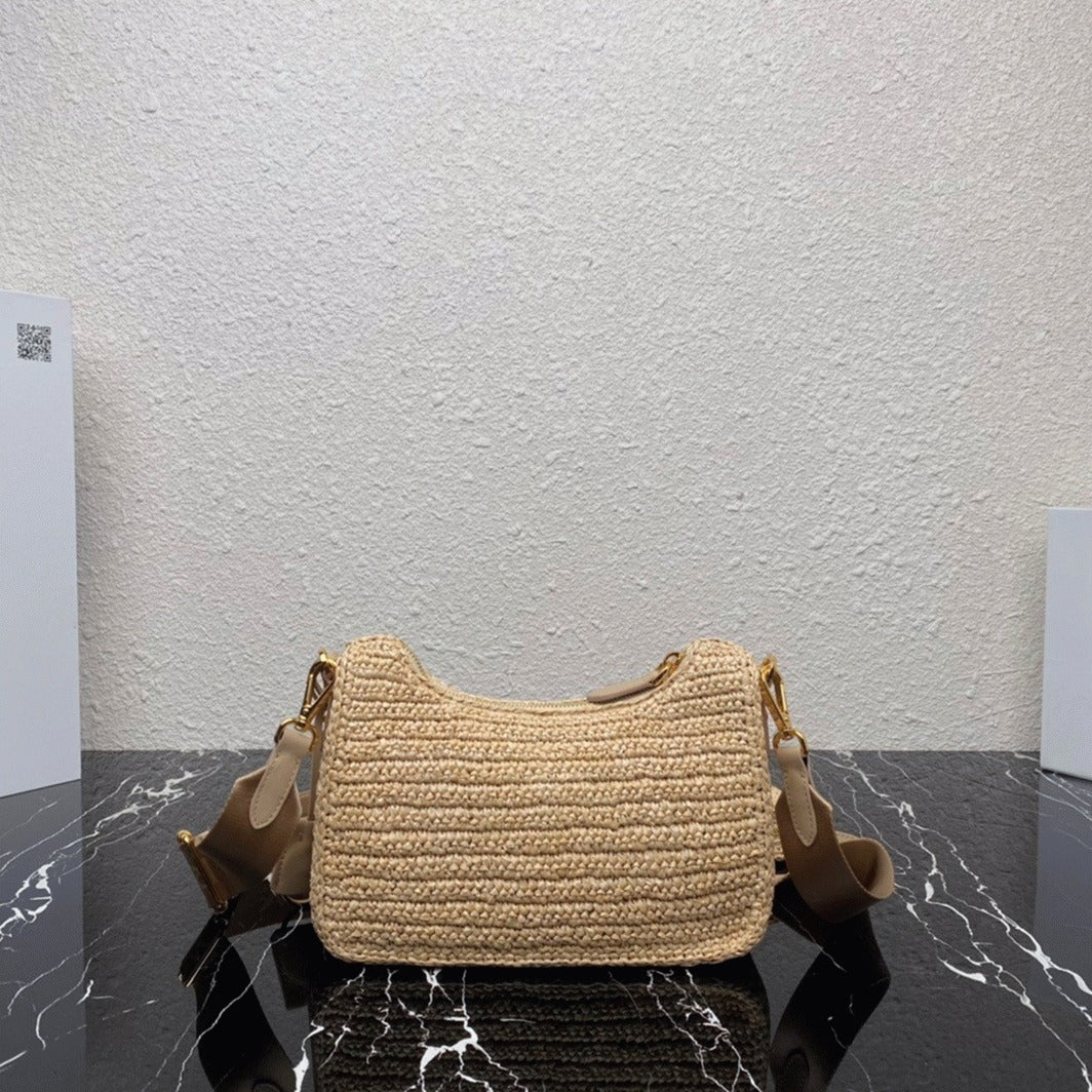 Boutique Quality || Prada Re-Edition Shoulder Bag in Beige