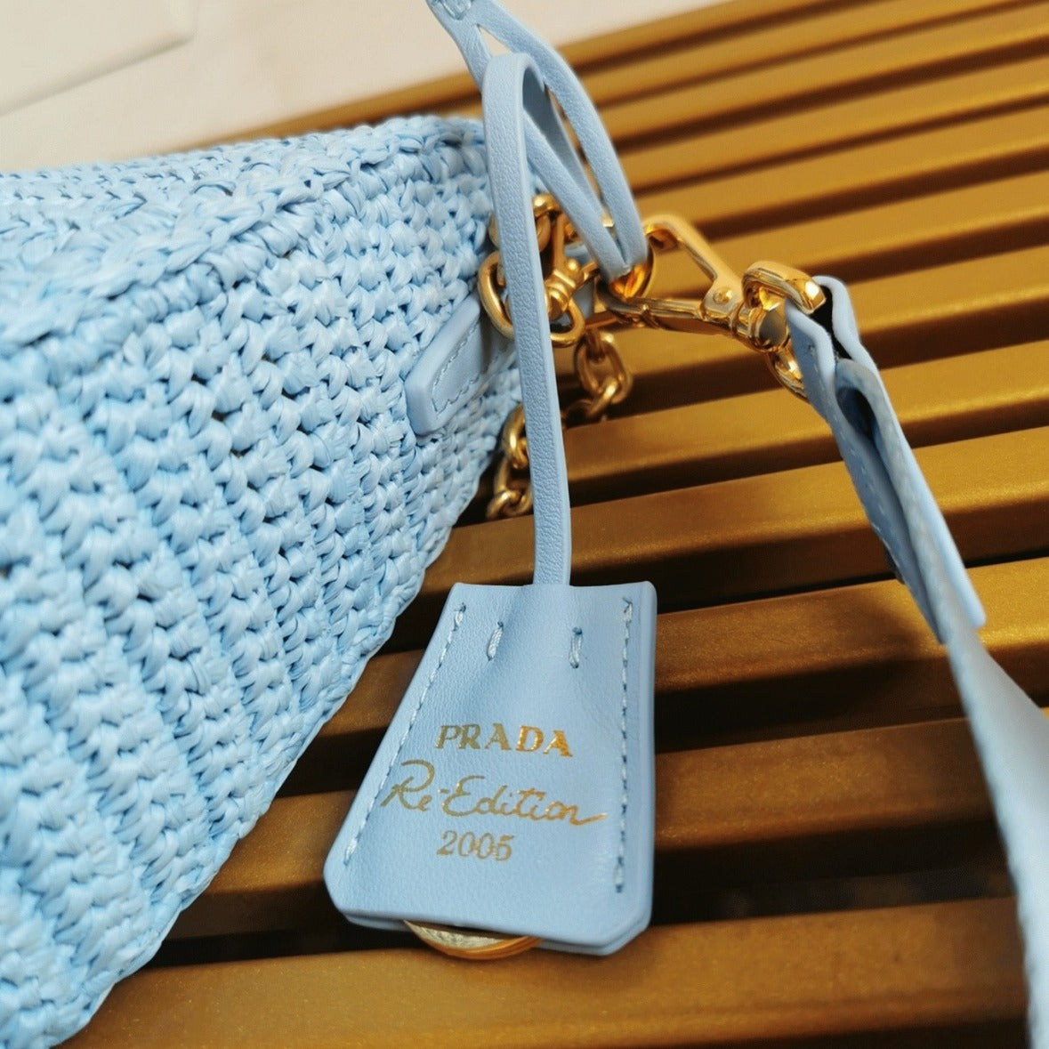 Boutique Quality || Prada Re-Edition Shoulder Bag in Blue