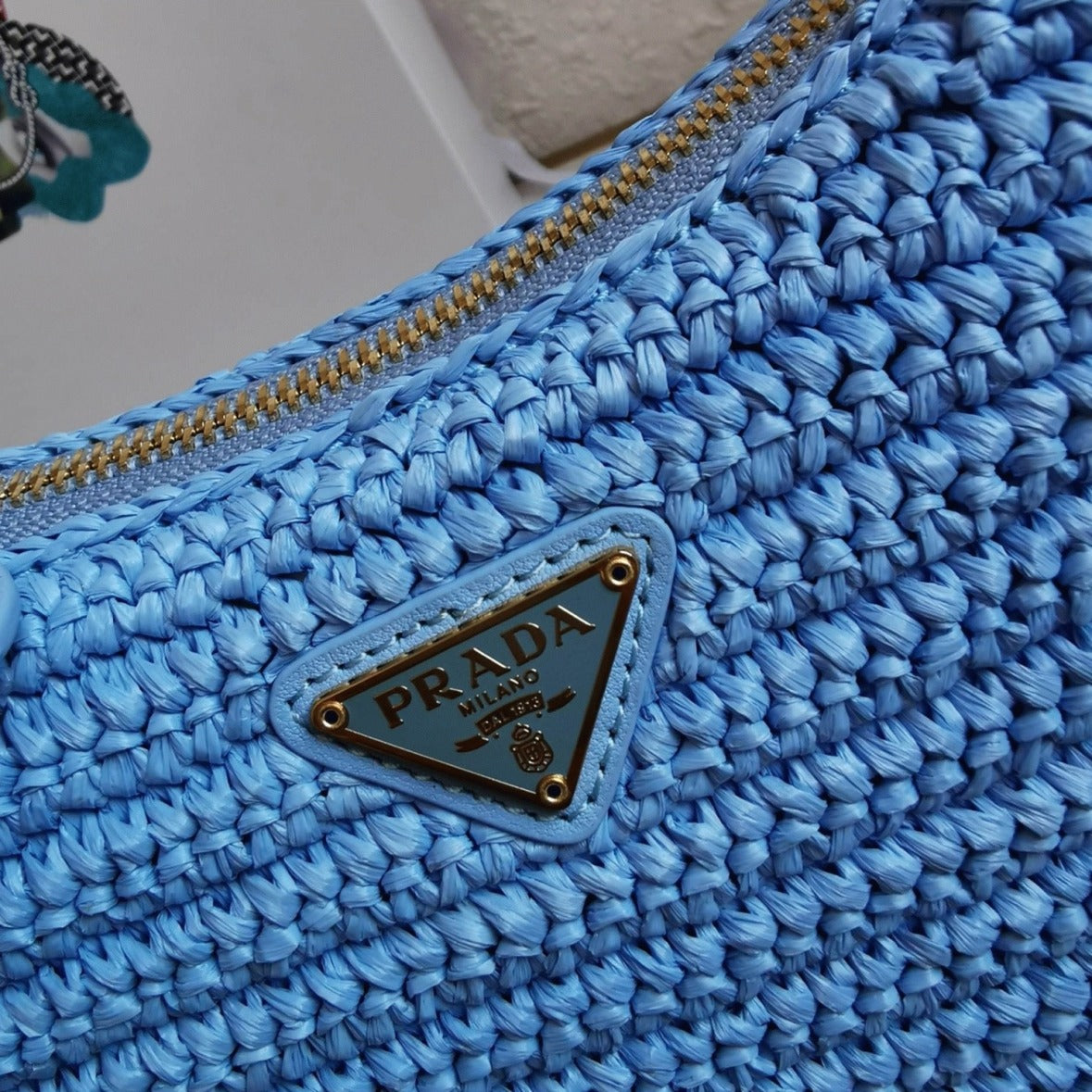 Boutique Quality || Prada Re-Edition Shoulder Bag in Blue