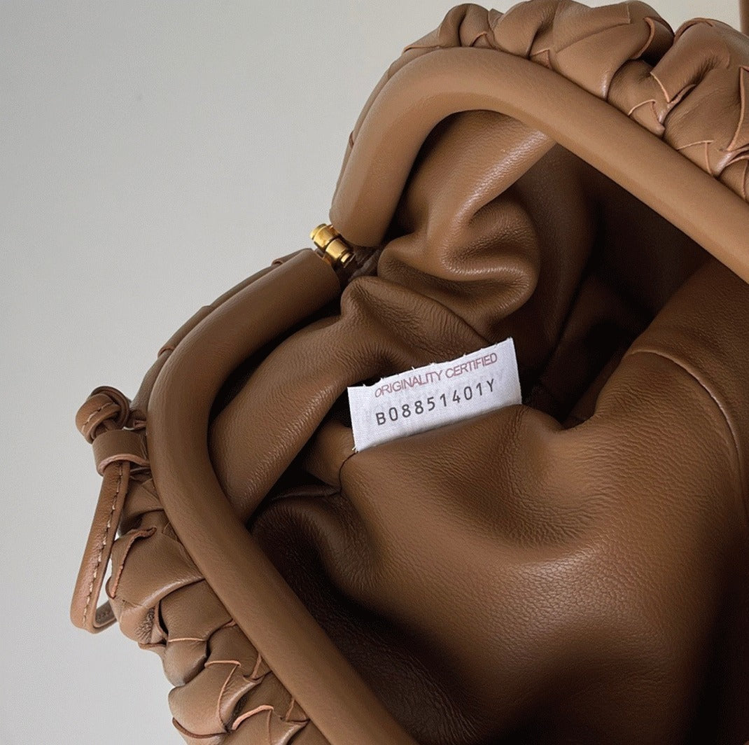 Boutique Quality || Bottega Veneta Mini Pouch with Strap Caramel