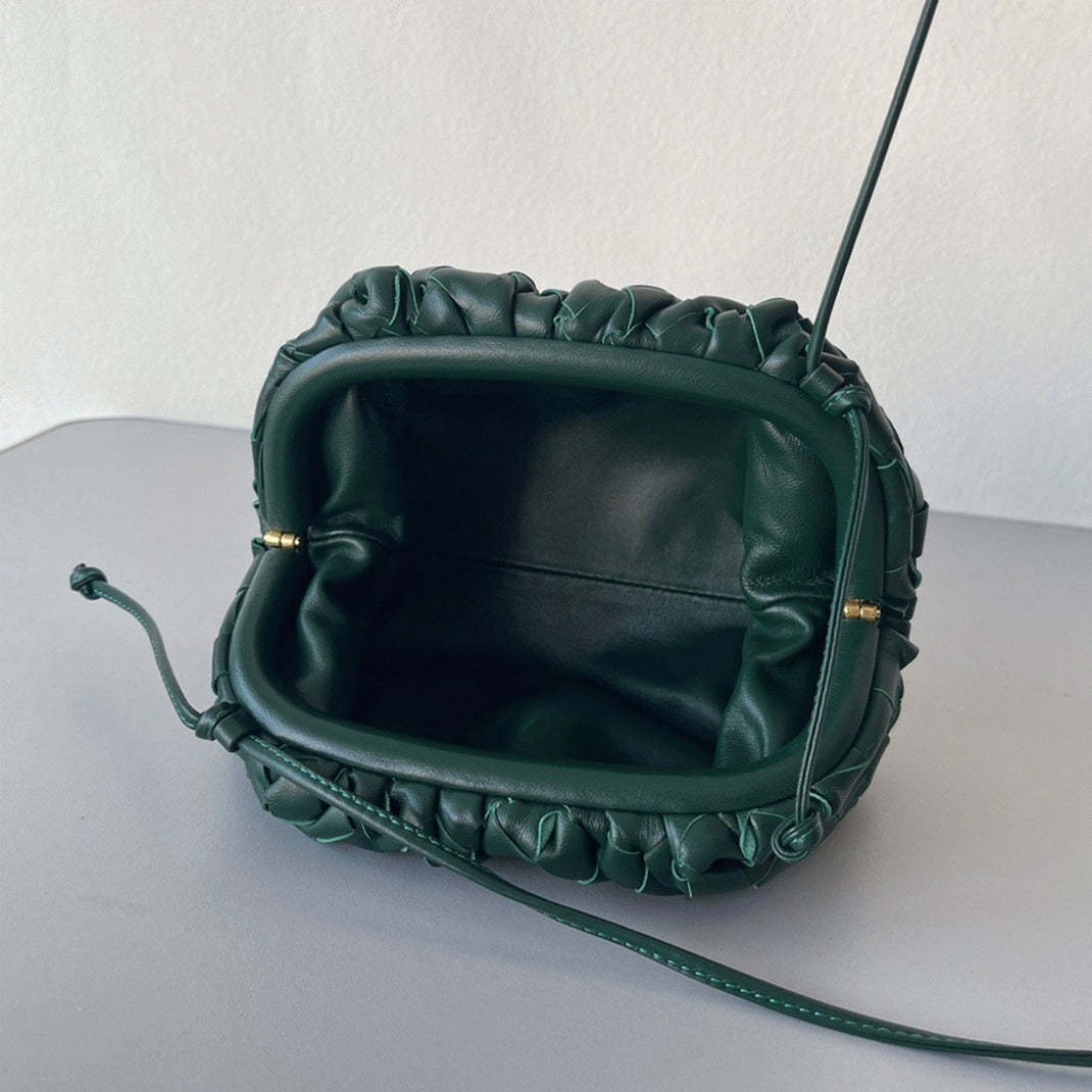 Boutique Quality || Bottega Veneta Mini Pouch with Strap Raintree