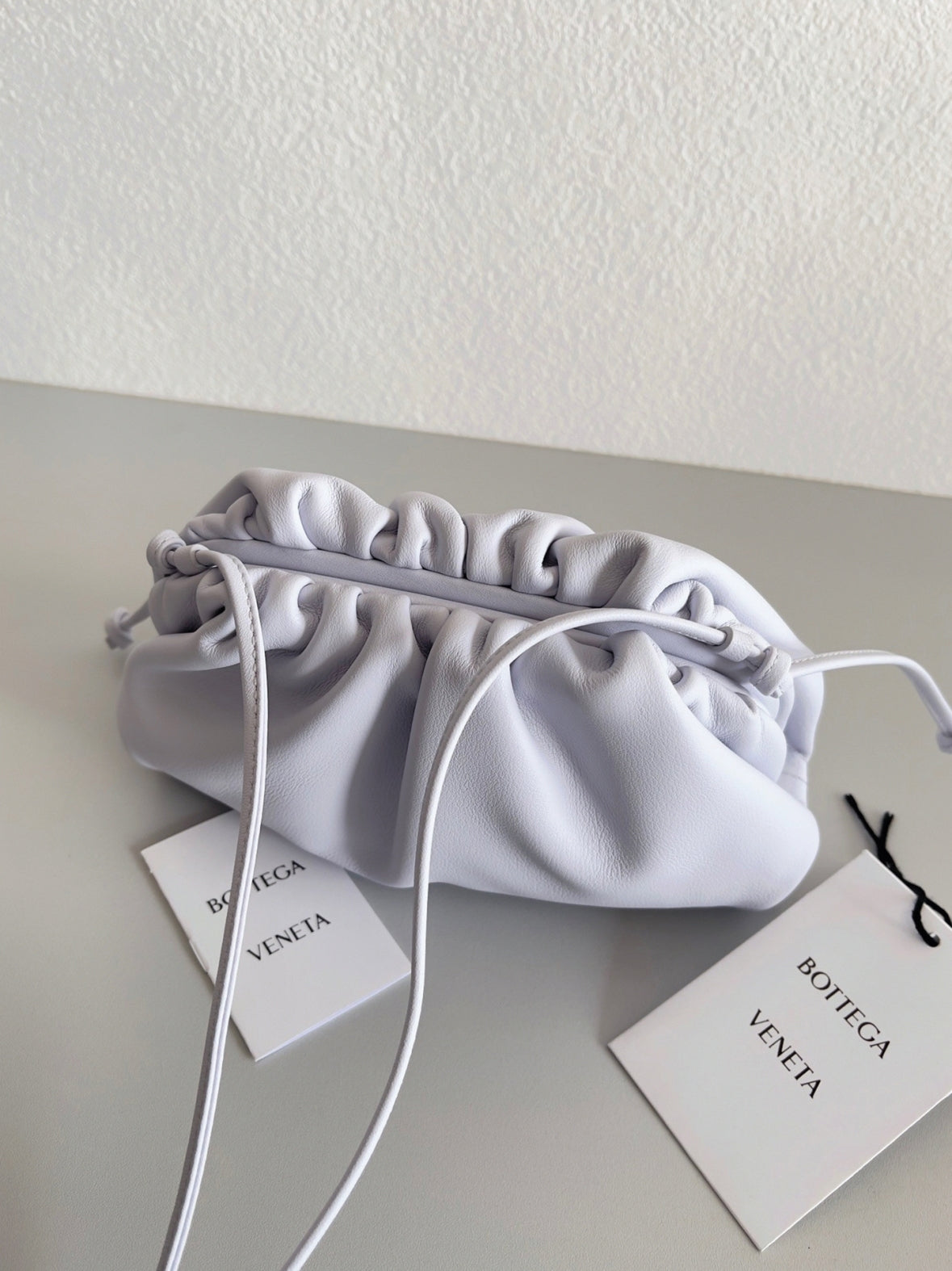 Boutique Quality || Bottega Veneta Mini Pouch with Strap Mirth Washed