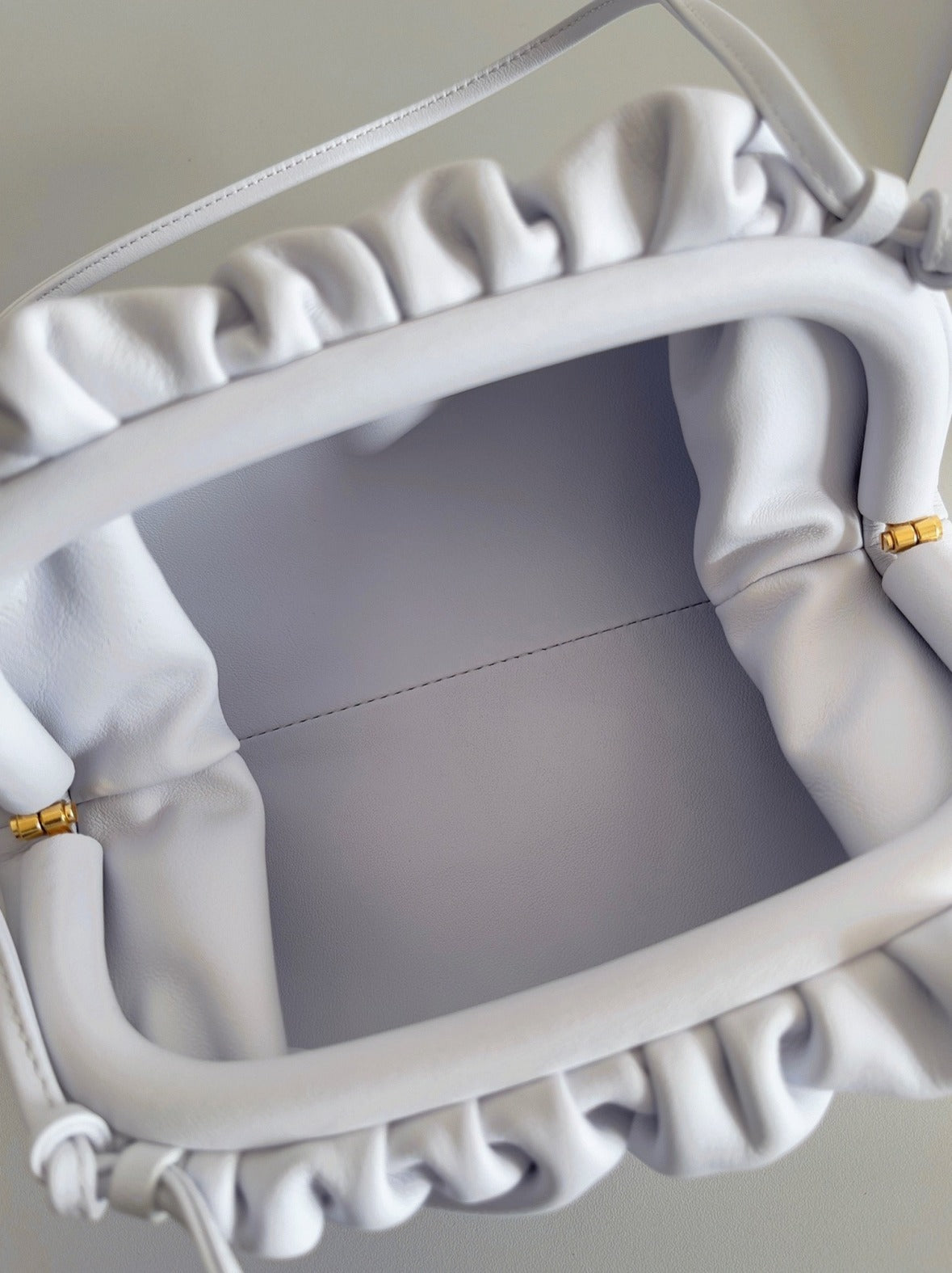 Boutique Quality || Bottega Veneta Mini Pouch with Strap Mirth Washed