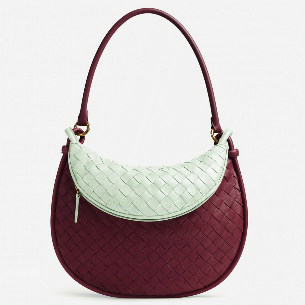 Boutique Quality || Bottega Veneta Gemelli Medium Bag Barolo/Glacier