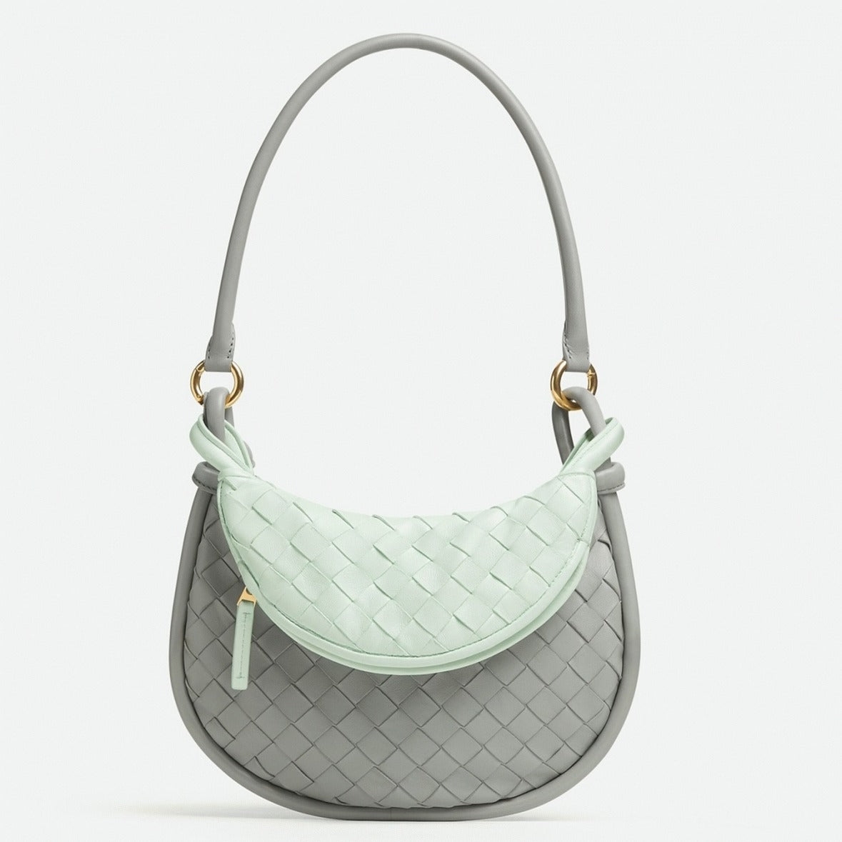 Boutique Quality || Bottega Veneta Gemelli Small Bag Grey/Glacier