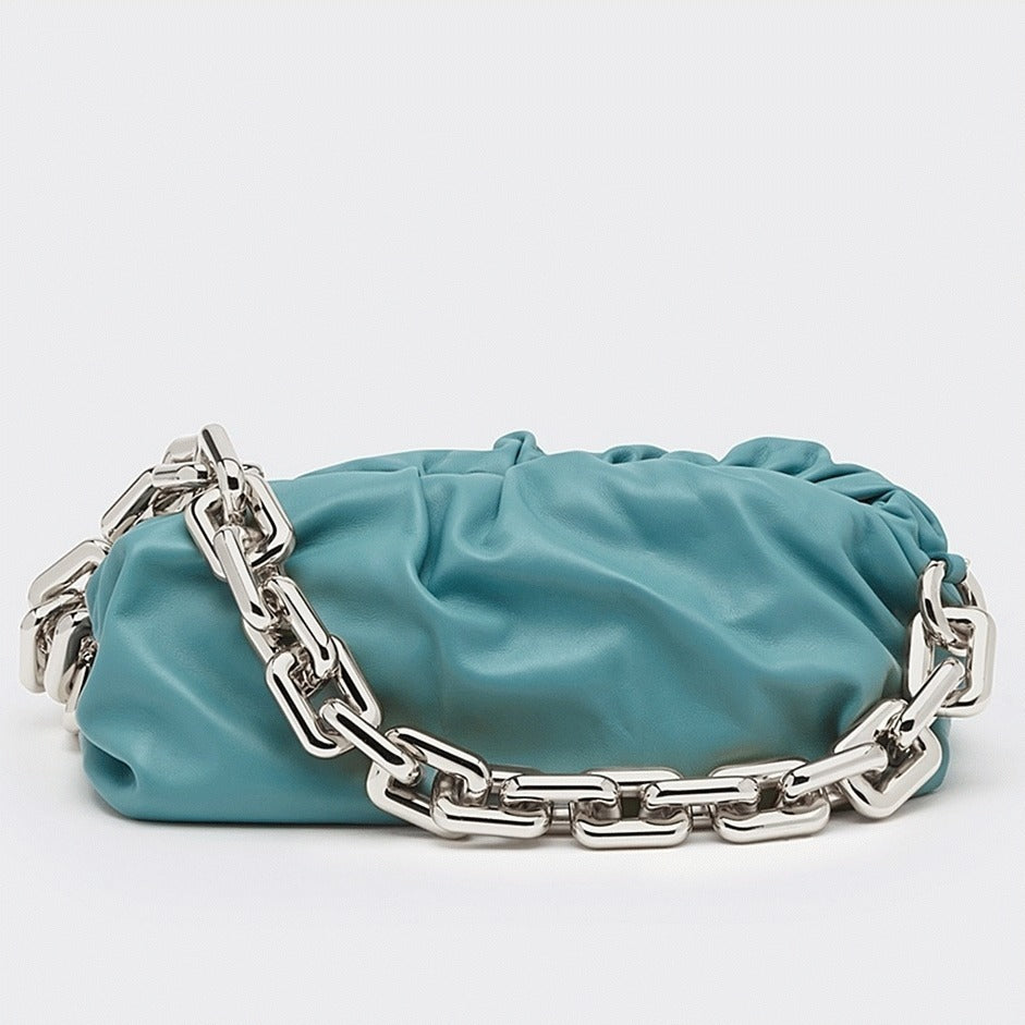 Boutique Quality || Bottega Veneta The Chain Pouch Bag Lake Green