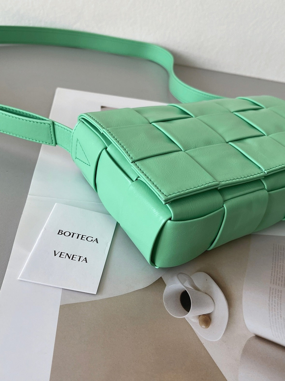 Boutique Quality || Bottega Veneta Cassette Bag In Fountain