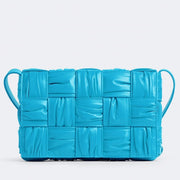 Boutique Quality || Bottega Veneta Cassette Bag In Pool Foulard Intreccio Calfskin