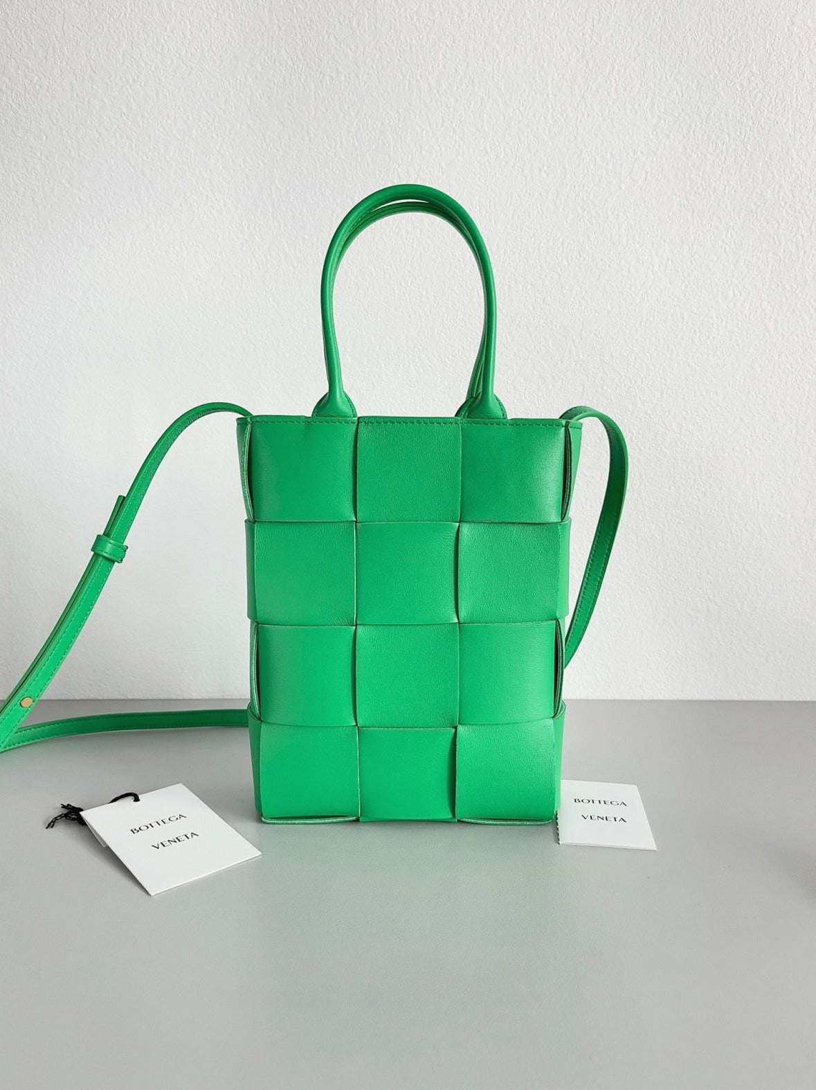 Boutique Quality || Bottega Veneta Cassette Mini Tote Bag Parakeet