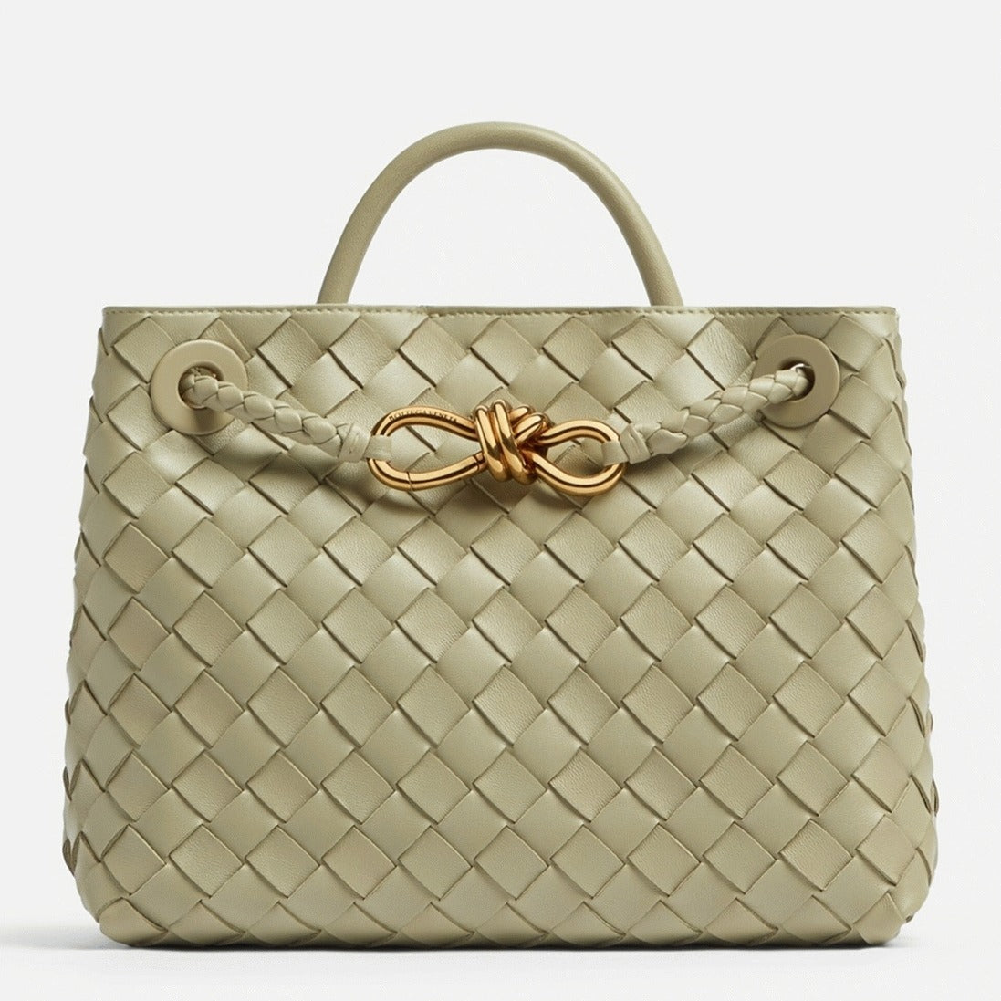 Boutique Quality || Bottega Veneta Small Andiamo Bag Travertine