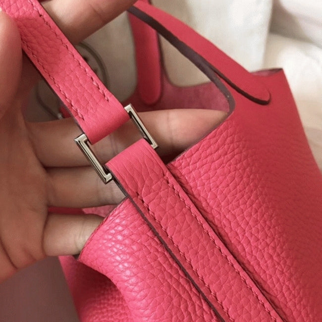 Boutique Quality || Rose lipstick Hermes Picotin Lock 22cm handbag