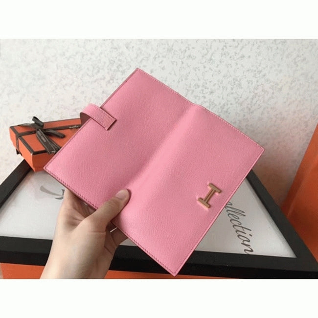 Boutique Quality || Pink Hermes Bearn Wallet